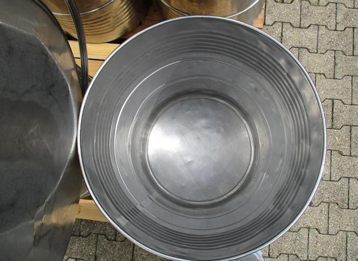 Used X 14752 D - Drums 200 L Stainless Steel MÜLLER with lids