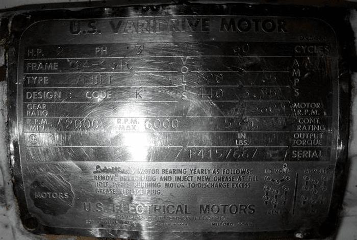 Used D-8 CORNELL VERSATOR – S/S – 2 HP – V/S