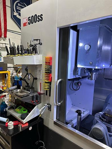 Used 2020 HAAS UMC-500SS 5-Axis 15,000 RPM HSK Spindle CNC Vertical Machining Center