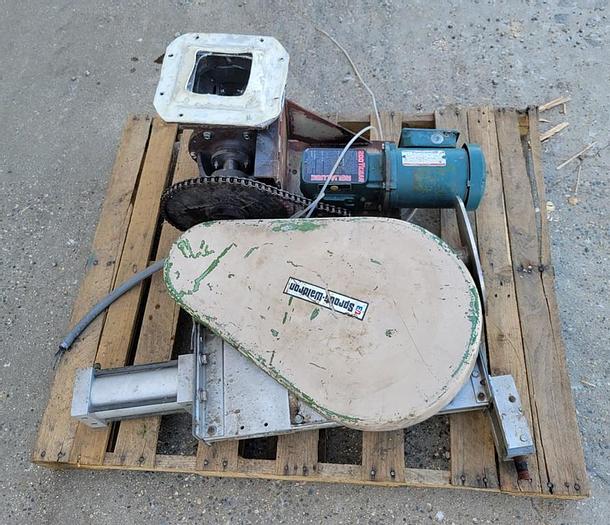 Used Hopper, 80 CF, S/st, 60" Dia. X 51", Airlock Valve #S744201