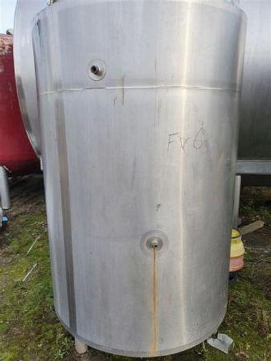 Used 2,000 Litre Stainless Steel Jacketed Tank / Fermenting Vessel