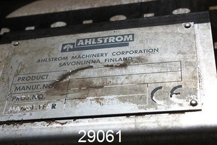 Used Ahlstrom Micra-Screen Triple Screen Bank,Overall Width 89" #29061
