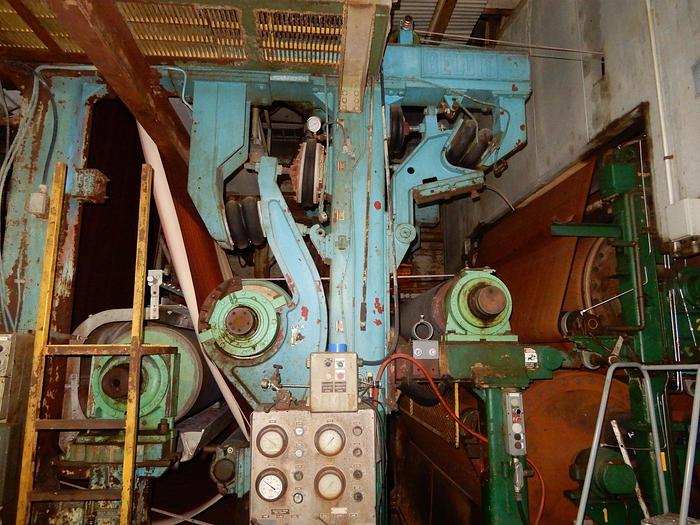 Used 98" (2.54M) TRIM BELOIT FOUNDRINIER PAPER MACHINE 1,050 FPM REF (PM# 1)