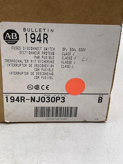 Allen-Bradley 194R-NJ030P3 Ser B