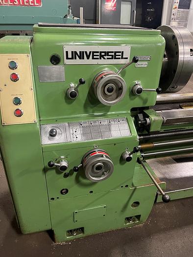 Used 24" X 120" UNIVERSEL, HEAVY DUTY ENGINE LATHE