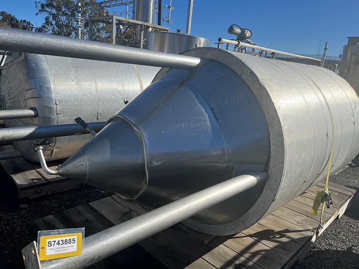 Used Tank, 1,300 Gallon, S/st, Jkt, DT/CB, Insul, A #S743885