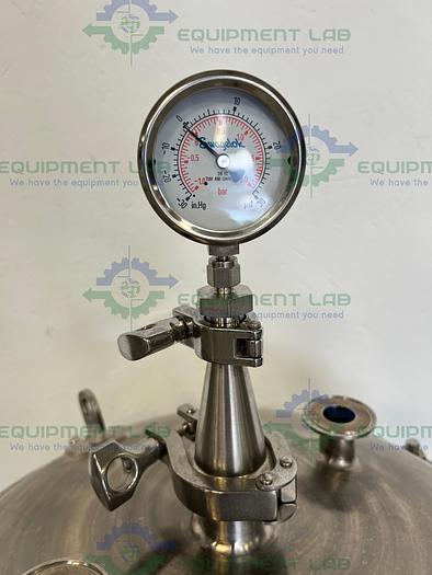 Used Steel Pro   T-2021 Stainless Steel 17 Gallon Vessel 14.9 PSIG w/ Valve & Gauge