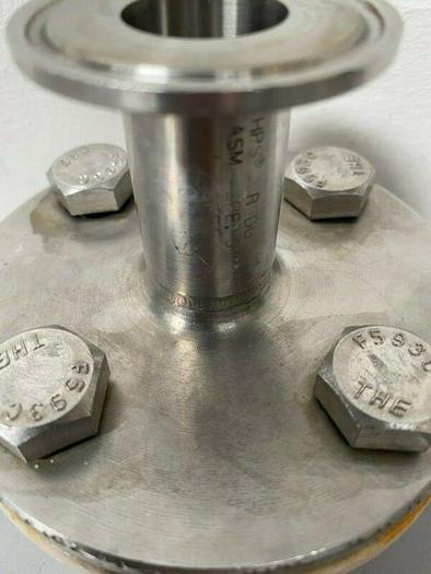 Used Stainless Steel End Cap Reducer 1" Sanitary Fitting to 4 1/4" End