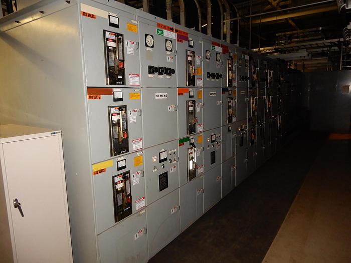 Used 480 V SIEMENS SWITCHGEAR