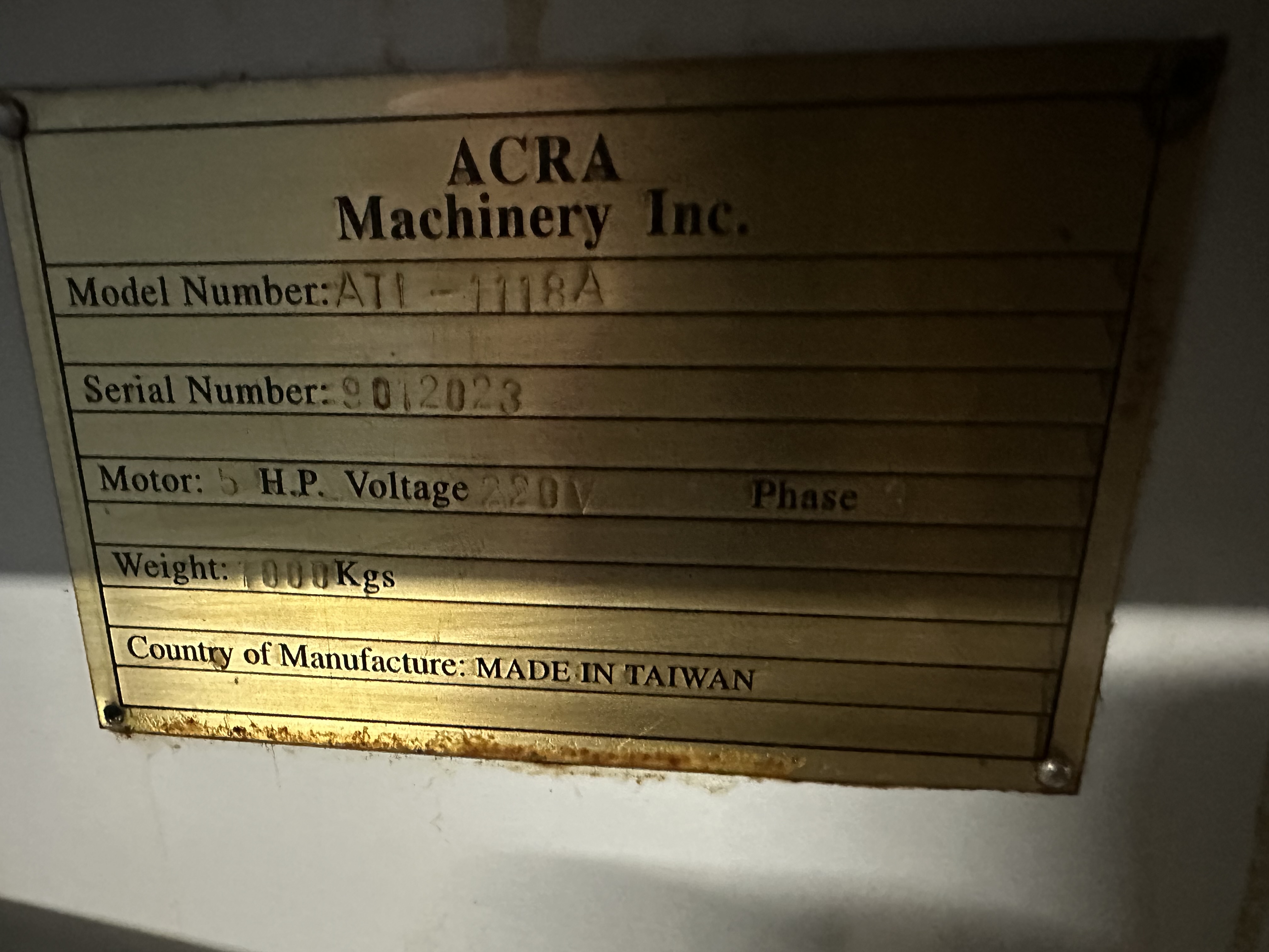 Used Acra ATL1118A CNC (Hardinge Type) Tool Room Lathe 6730 2 for