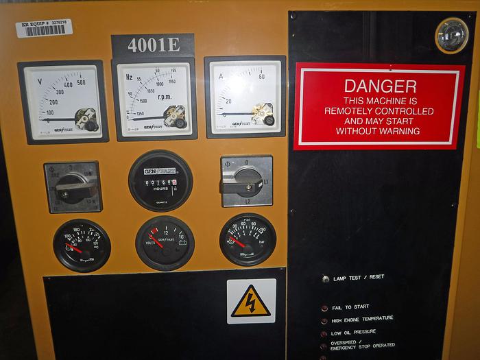 Used STAND-BY GENERATOR, OLYMPIAN MODEL G30F3, 30KW