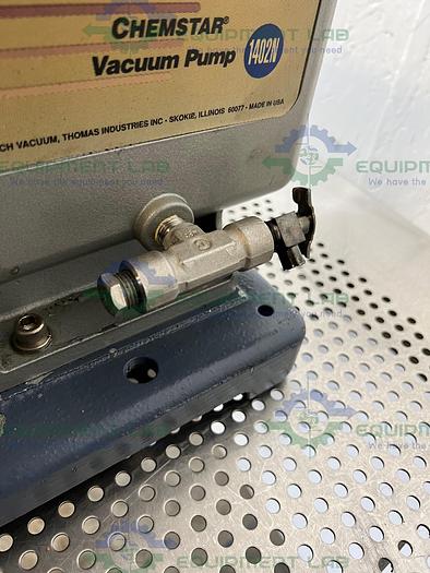 Used Welch 1402N Chemstar Rugged Belt Vacuum Pump w/ Motor Division C63CXGZP Motor