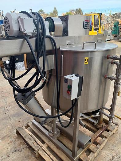 Used Kettle, 60 Gallon, S/st, Jkt, Scrape Agit, Lee, Tilt #S744220