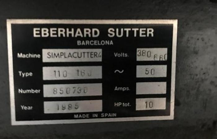 Used 1985 SIMPLACUTTER 4