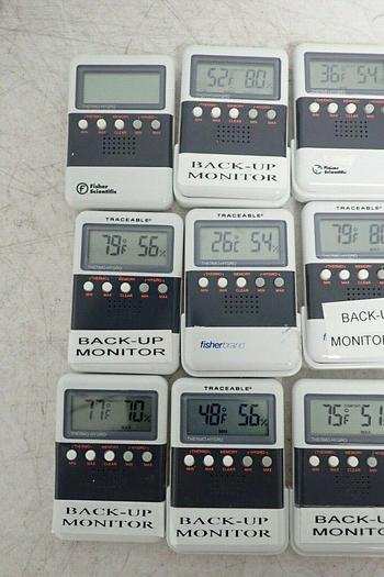 Used Lot of 18 Fisher Scientific 11-661-13 Traceable Digital Hygrometers Thermometers