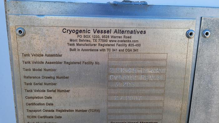 Used 2008 EMI Nitrogen Pump Trailer