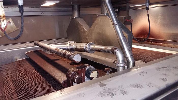 Used (2) 1m wide Chocolate Enrobing Lines