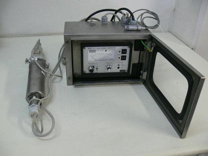 Used Optek 312 Dual Channel Absorption Meter W/ Single Wavelength F45 Sensor 280 nm