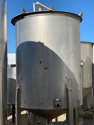 Used 500 Gallon Vertical Stainless Steel Tank