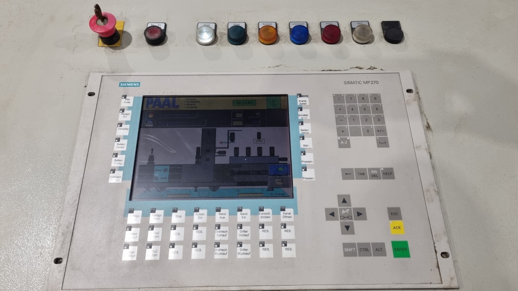 Used Paal Likon 275 D, Presskraft 80 t, Baujahr 2002 mit Trichter und Drahtzugstation