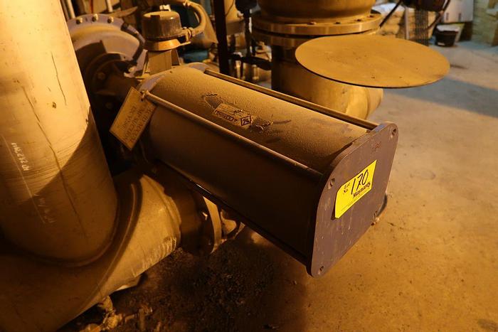 Used DEZURIK 14" S/S PNEUMATIC ACTUATED VALVE