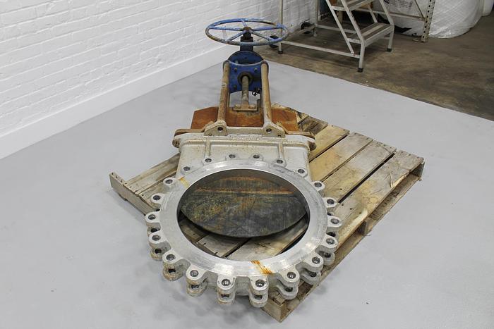 Used True Line 24" Hand Operated Knife Gate Valve #43794