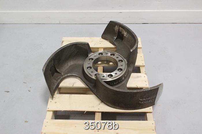 Used Voith 35 HMA Pulper Rotor, 3 Vane, 35" Diameter #35078
