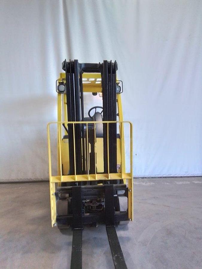 Used 2016 Hyster E35XN Electric Cushion Triple Mast w/ Side Shifter