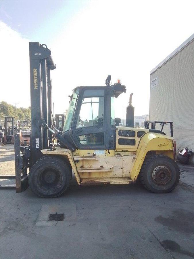 Used 2015 Hyster H280HD Diesel Pneumatic w/ Side Shifter & Fork Positioner