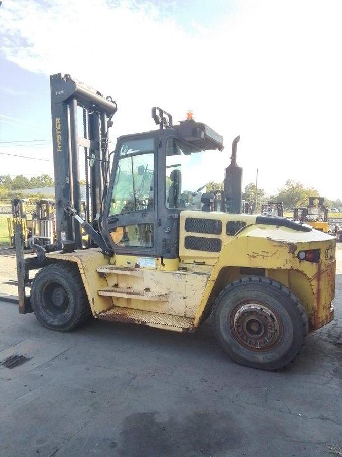 Used 2015 Hyster H280HD Diesel Pneumatic w/ Side Shifter & Fork Positioner
