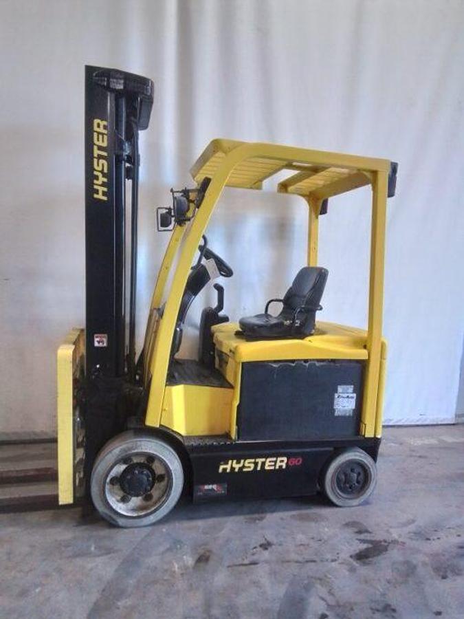 Used 2020 Hyster E60XN Electric Triple Mast w/ Side Shifter