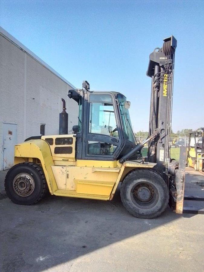 Used 2015 Hyster H280HD Diesel Pneumatic w/ Side Shifter & Fork Positioner