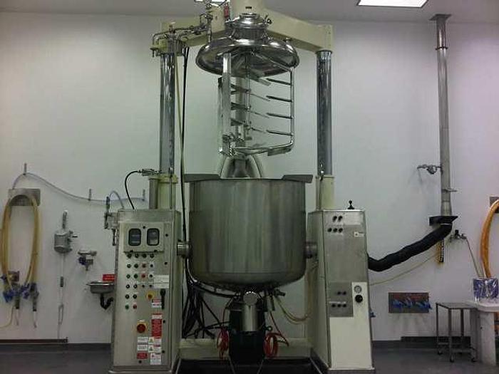 Used 1000 LITER (264 GALLONS) KRIEGER TRIPLE SHAFT VACUUM MIXER - S/S - -1/.5 BAR - JACKETED
