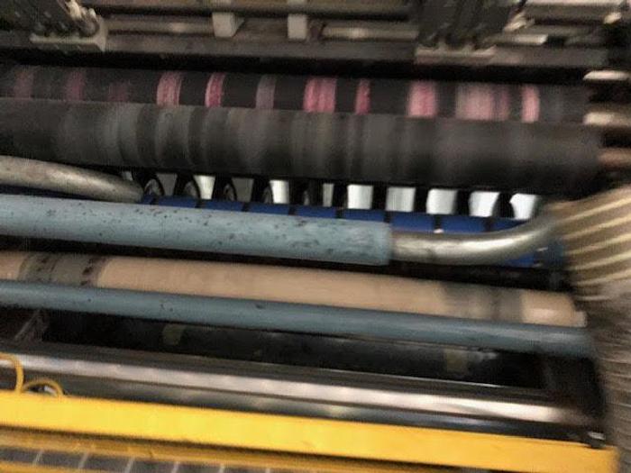 Used 36" WIDE JENNERJAHN MODEL JJM AD ROLL CONVERTER 6" DIAMETER REWIND