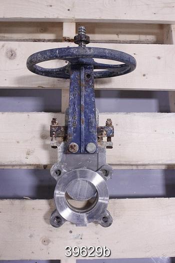 Used Fabri 3" Hand Operated Knife Gate Valve #39629