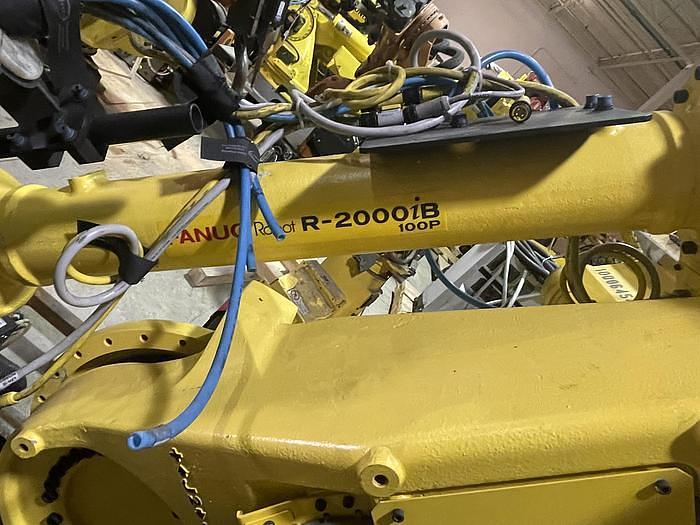 Used 2012 FANUC R2000IB/100P 6 AXIS 3500 MM X 100 KG PEDESTALL MOUNT ROBOT