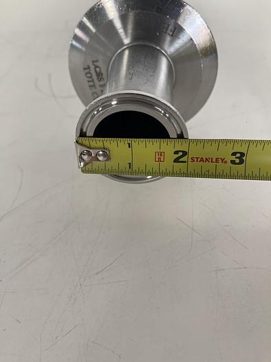 Used Detachable Stainless Steel 15" Spray Ball w/ 1 1/2" Sanitary Fittings