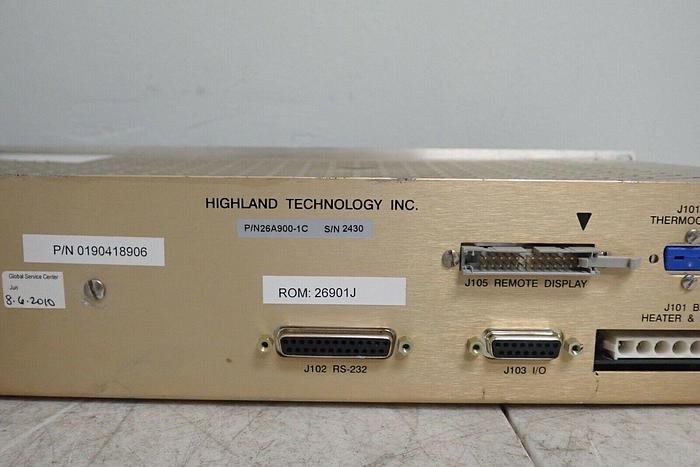 Used Highland Technology Varian Model L900 X190418906 Temperature Controller