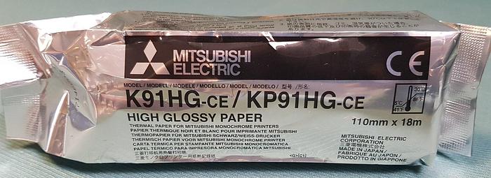 Gebraucht Videoprinterpapier Mitsubishi KP91 HG KP91HG-CE K91HG-CE 1 Rolle