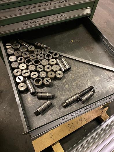 Used Wilson Tool Assortment of Punches, Punch & Guide Assemblies, Guides, Springs & Dies