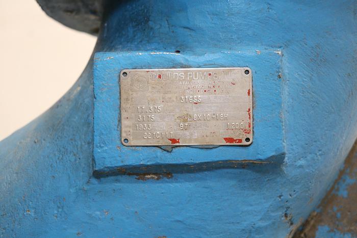 Used Goulds 3175 8x10x18h Pump Casing, Stainless Steel #41391