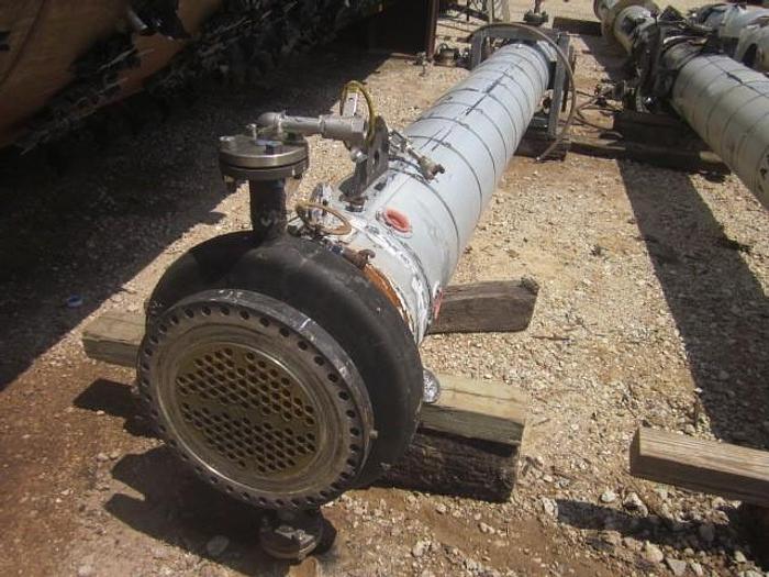 Used Used Southern Heat Exchanger approximately 300 sq ft 304L vertical shell and tube heat exchanger