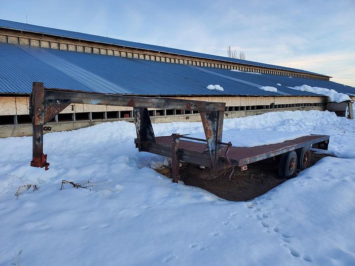 Used 16' Shop Built Gooseneck Trailer
