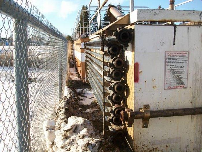 Used 20 m3 (120 bbl) Skid Mounted 2 Compartment Mud Tank