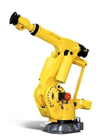 2015 FANUC M900iB/700 6 AXIS CNC ROBOT WITH R30iB CONTROLLER & 7TH AXIS 15' LONG TRACK.
