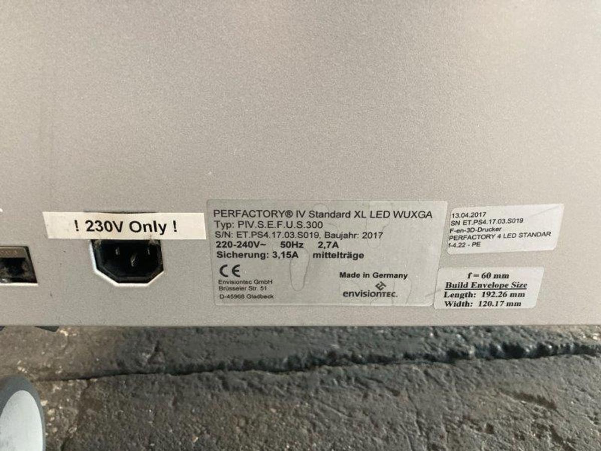 Gebraucht 2017 EnvisionTEC Perfactory4 Standard XL Set
