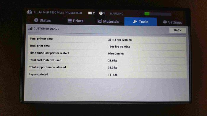 Gebraucht 2016 3D Systems ProJet 2500Plus