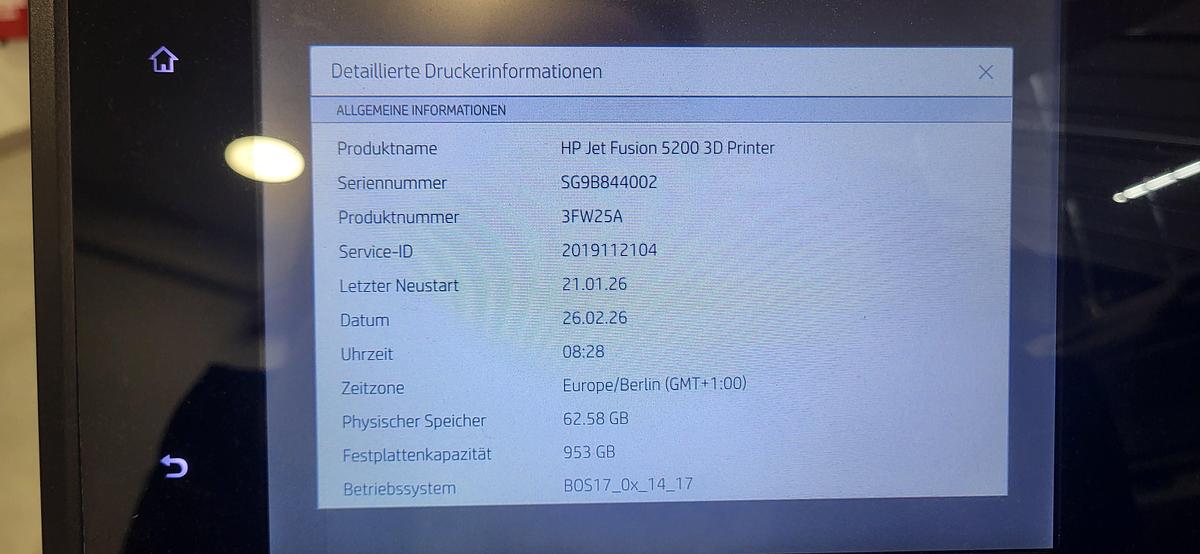 Gebraucht 2019 HP Inc. HP5200 MultiJetFusion mit Processing Station, Build Units und Stapler