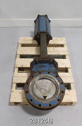 Used Dezurik 10" Air Operated Knife Gate Valve #28125