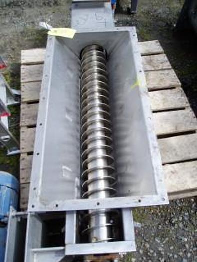 Used Feeder, Screw, 6" X 5', S/st, 1.2 HP, #S733522